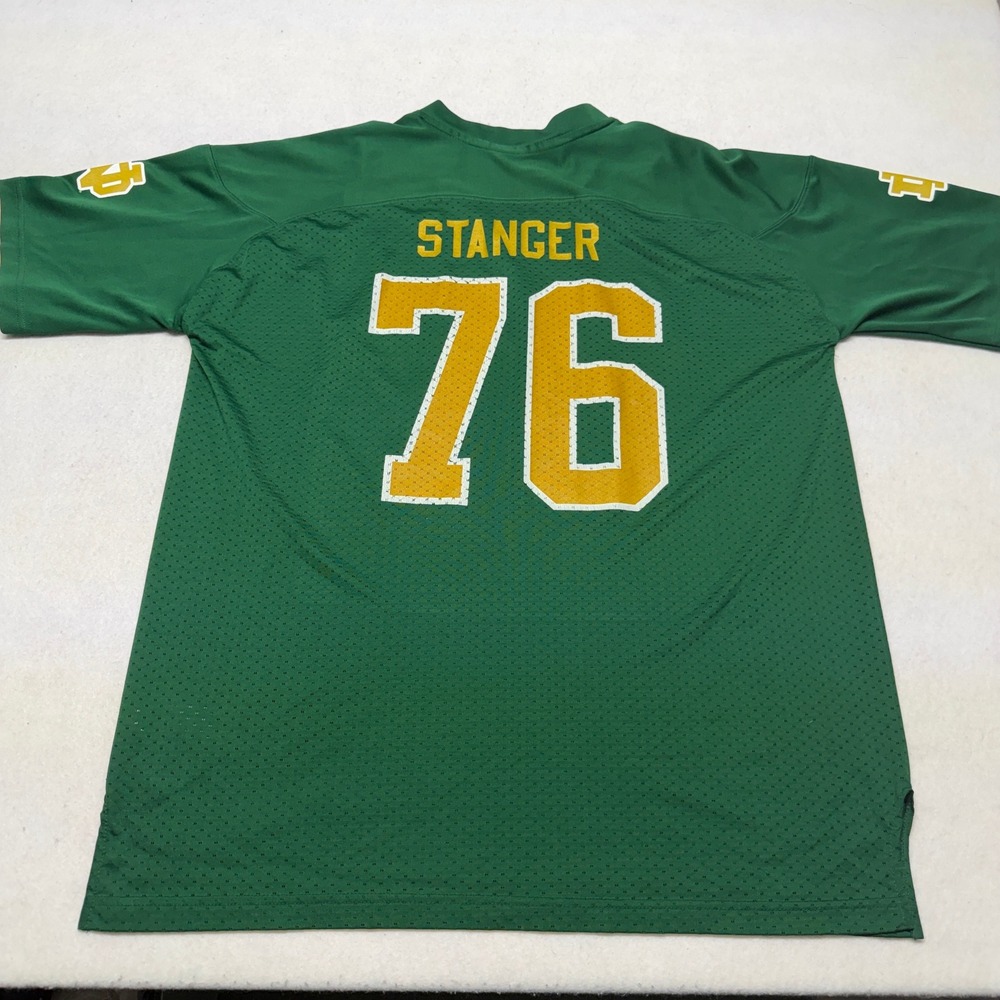 Adidas Notre Dame Fighting Irish Football Jersey Stanger 76 Y2K‎ Green Mens 2XL - Picture 5 of 12